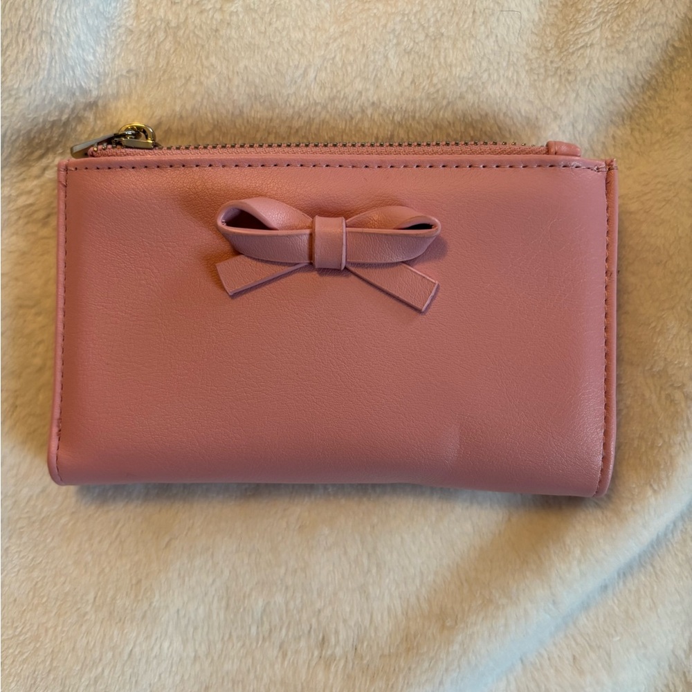 Elegant Pink Bow Wallet